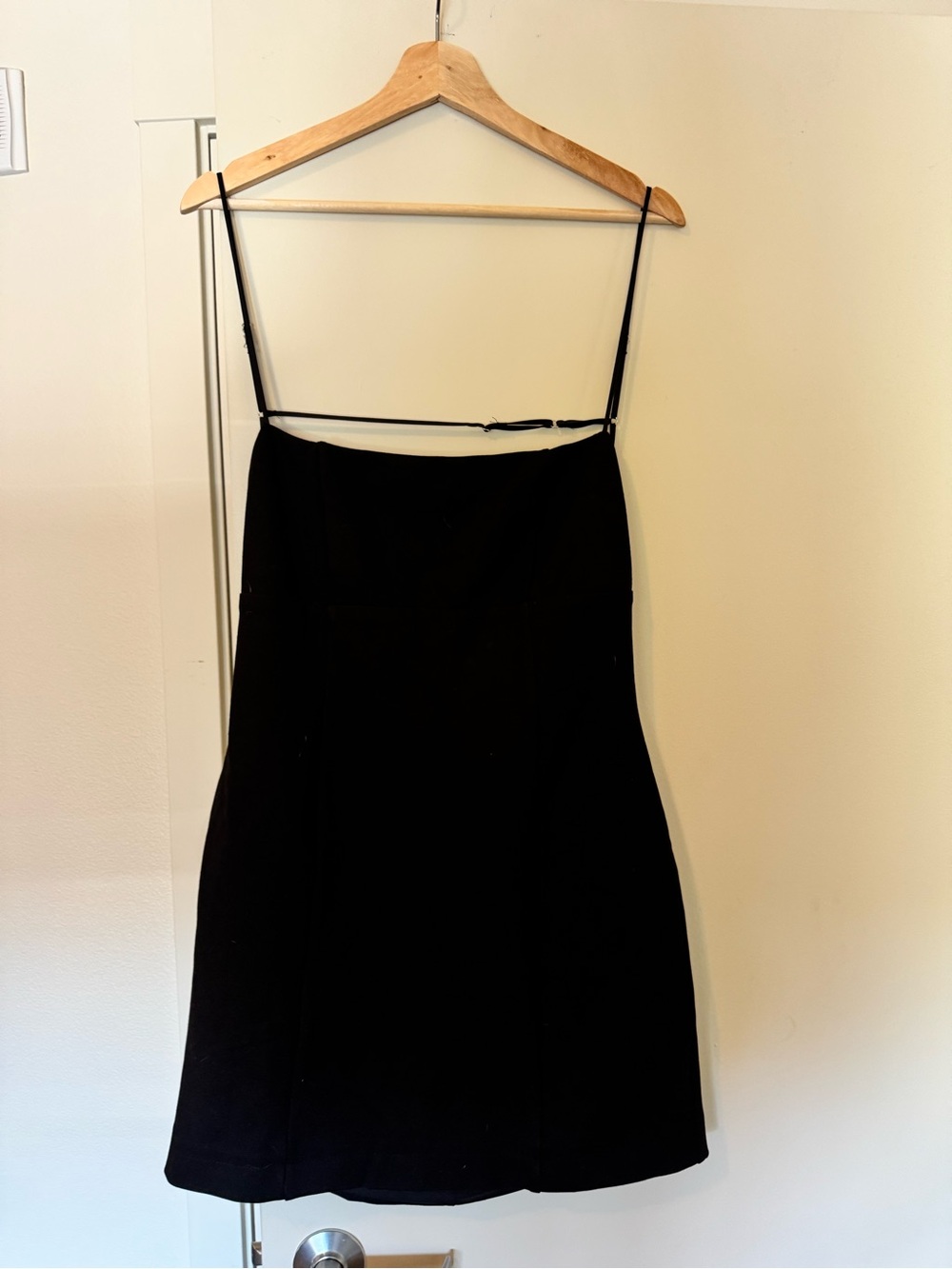 Abercrombie & Fitch Black Spaghetti-Strap Mini Dress